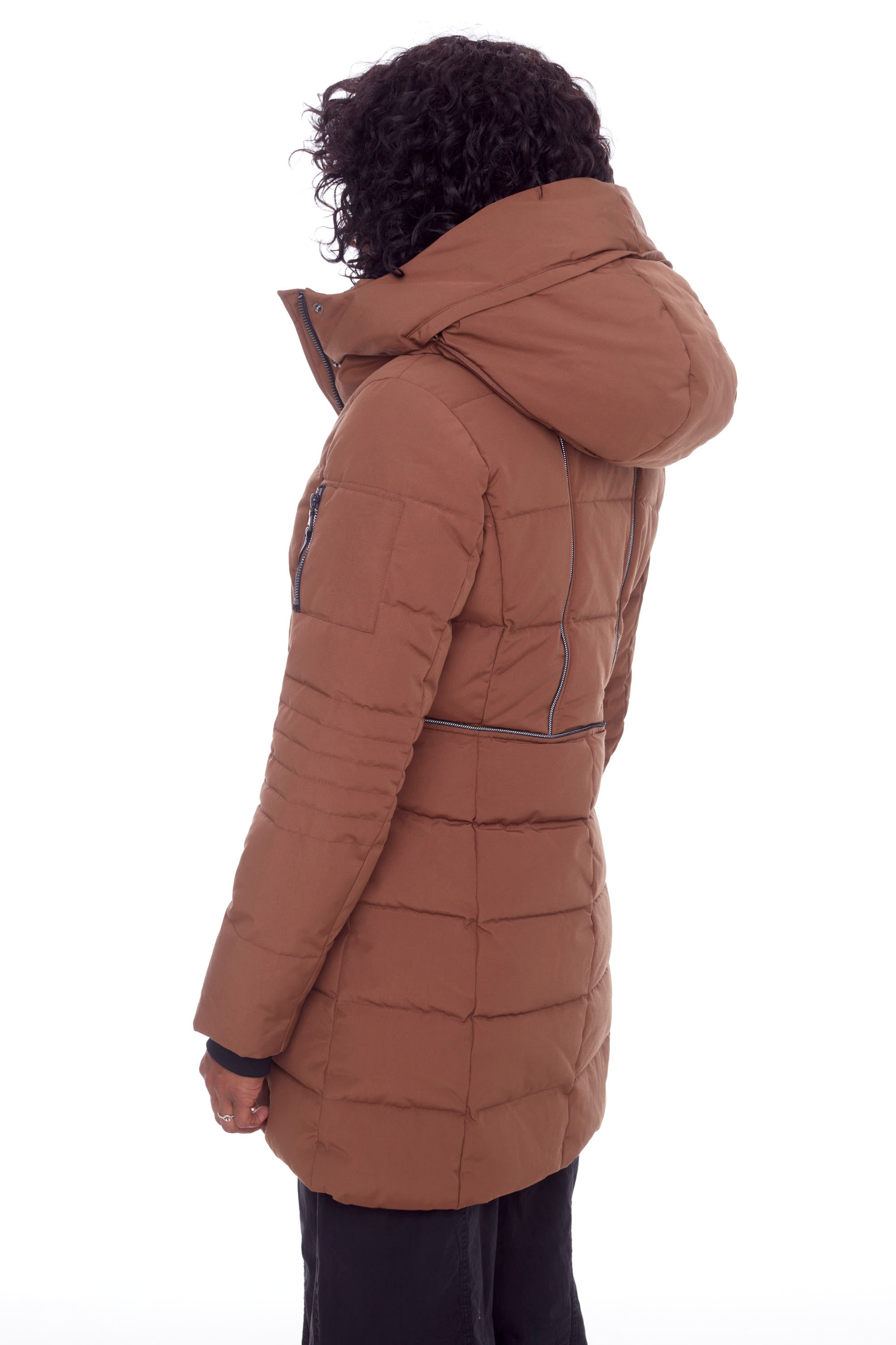 Womens mid sale length parka