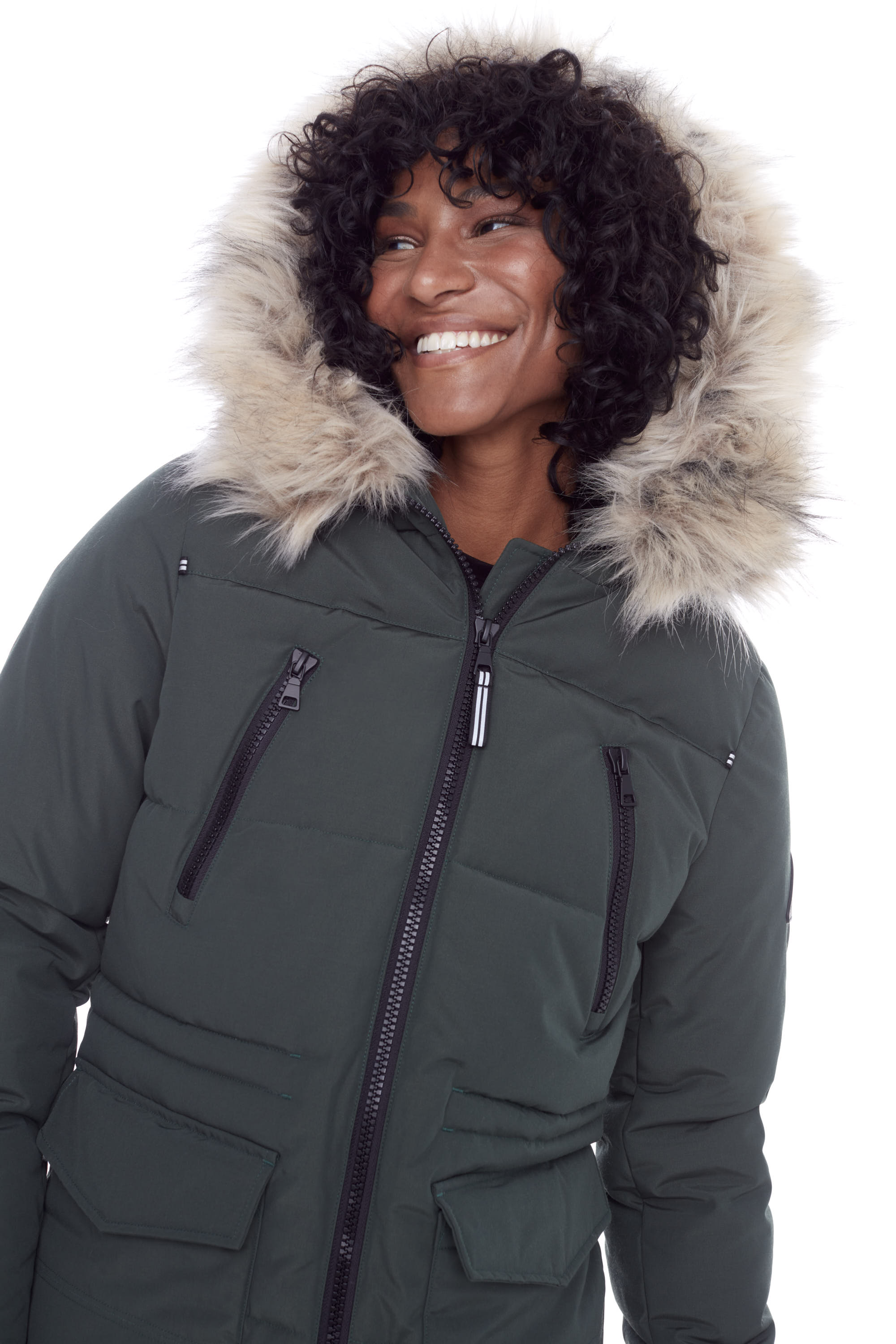 Drawstring parka on sale