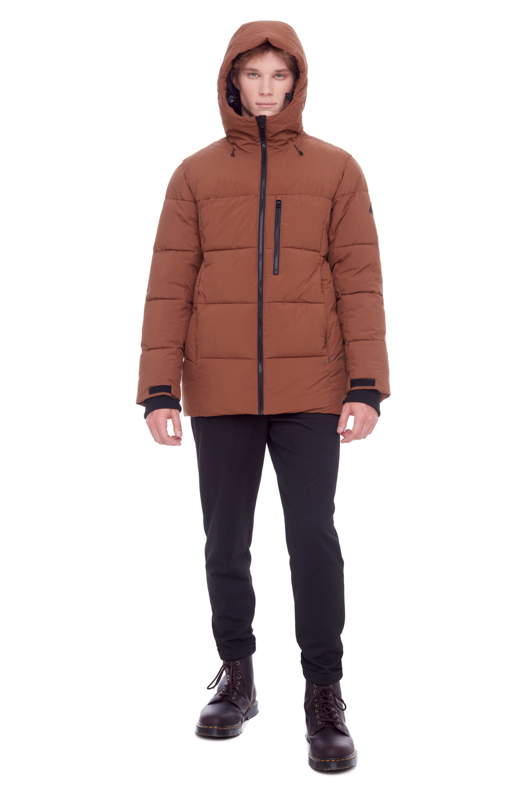 BANFF | MEN'S VEGAN DOWN (RECYCLED) MID-WEIGHT QUILTED PUFFER JACKET, MAPLE