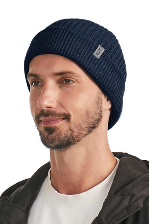 MUSKOKA | MADE IN CANADA UNISEX CUFF BEANIE, NAVY