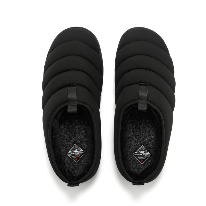 SEATON | INSULATED PUFFER SLIPPERS, BLACK