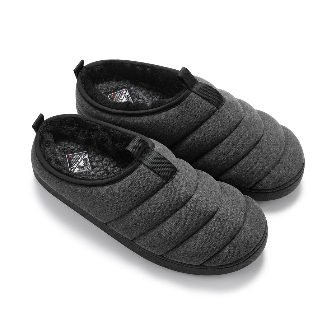 SEATON | INSULATED PUFFER SLIPPERS, GREY