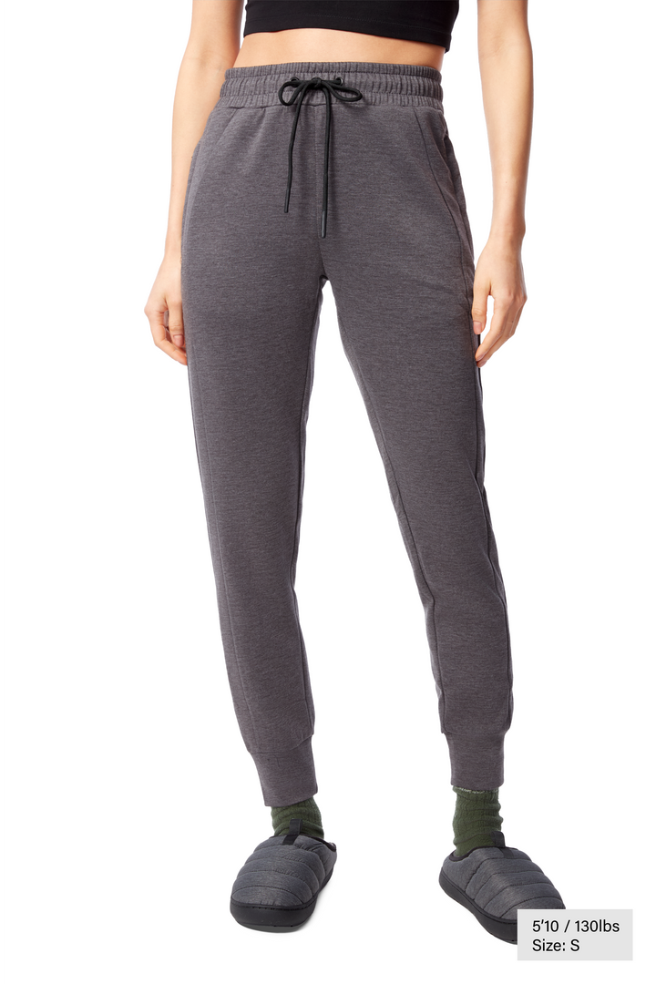LUNA | WOMEN'S JOGGER PANTS, DARK GREY HEATHER