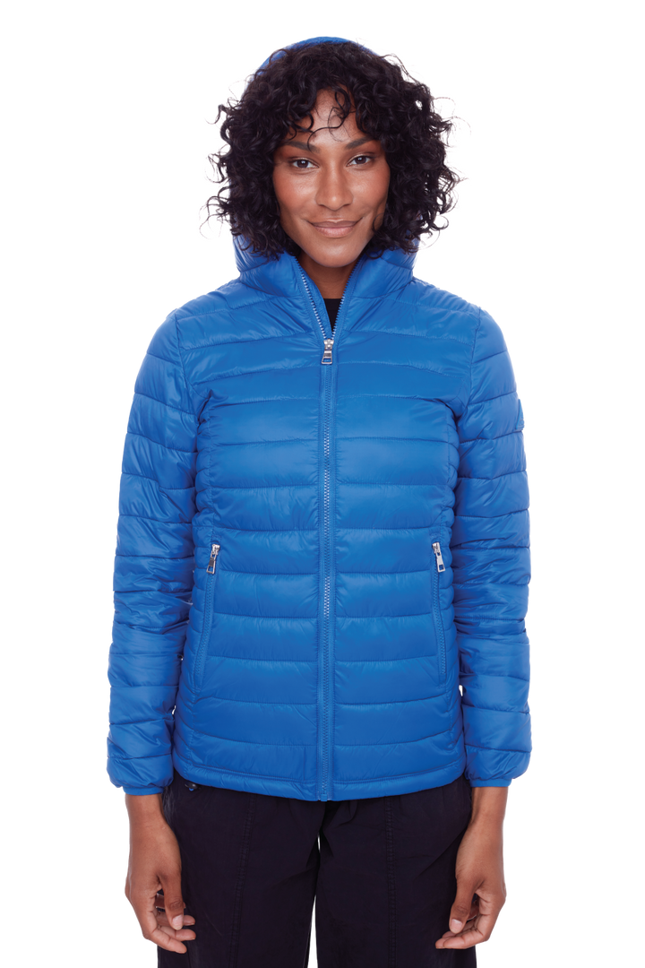 YOHO LADIES' | WOMEN'S VEGAN DOWN (RECYCLED) LIGHTWEIGHT PACKABLE PUFFER, COBALT