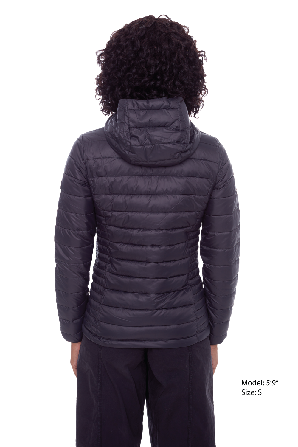 YOHO LADIES' | WOMEN'S VEGAN DOWN (RECYCLED) LIGHTWEIGHT PACKABLE PUFFER, BLACK