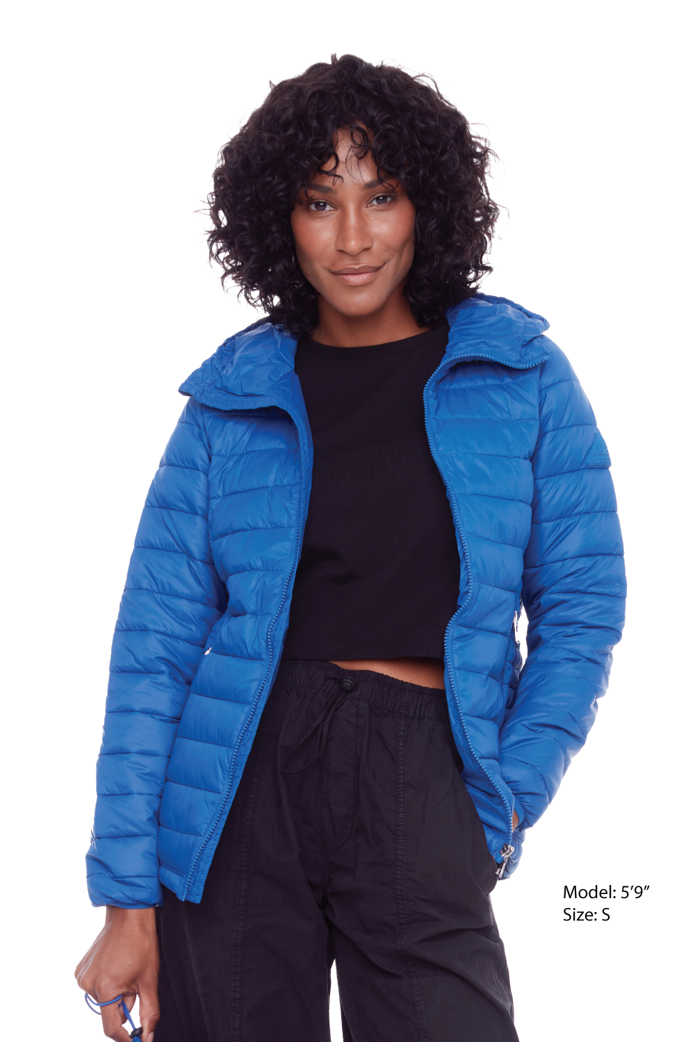 YOHO LADIES' | WOMEN'S VEGAN DOWN (RECYCLED) LIGHTWEIGHT PACKABLE PUFFER, COBALT