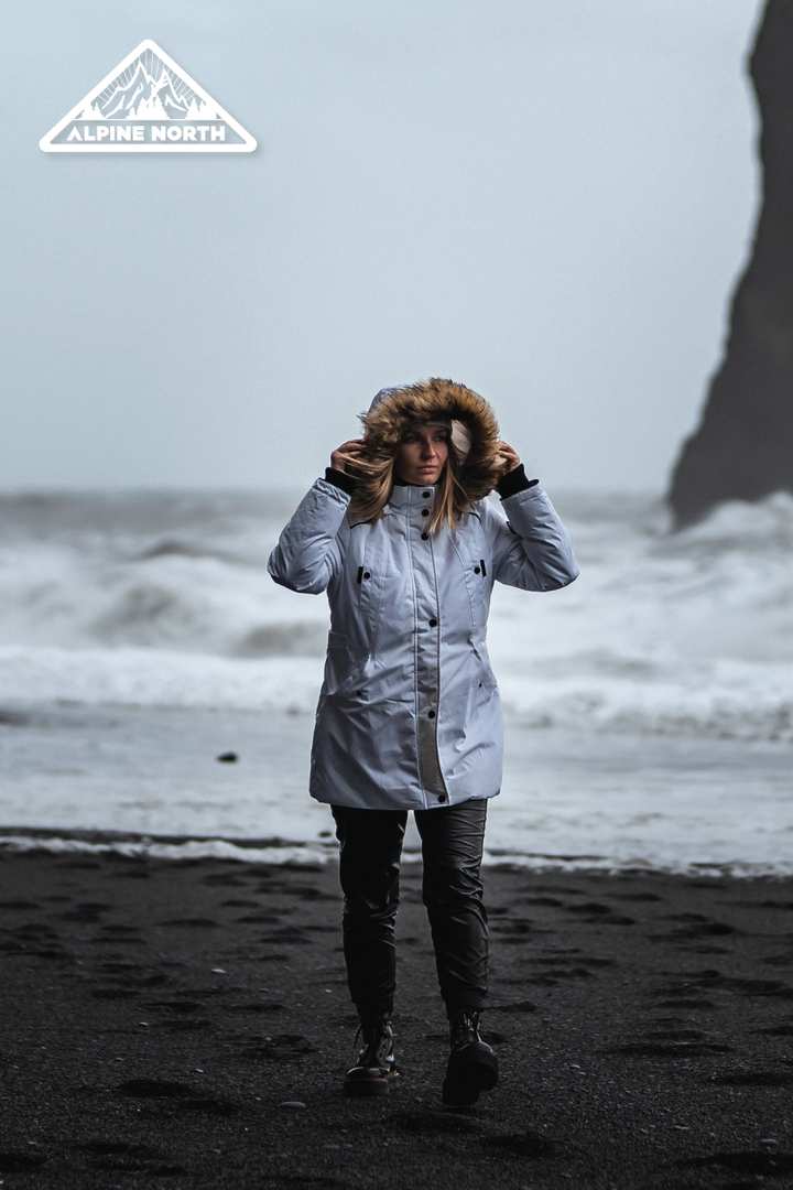 GLACIER | WOMEN'S VEGAN DOWN (RECYCLED) PARKA, WHITE