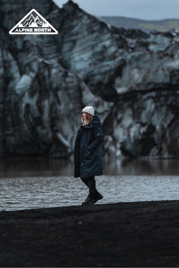 LAURENTIAN | WOMEN'S VEGAN DOWN (RECYCLED) LONG PARKA, COBALT