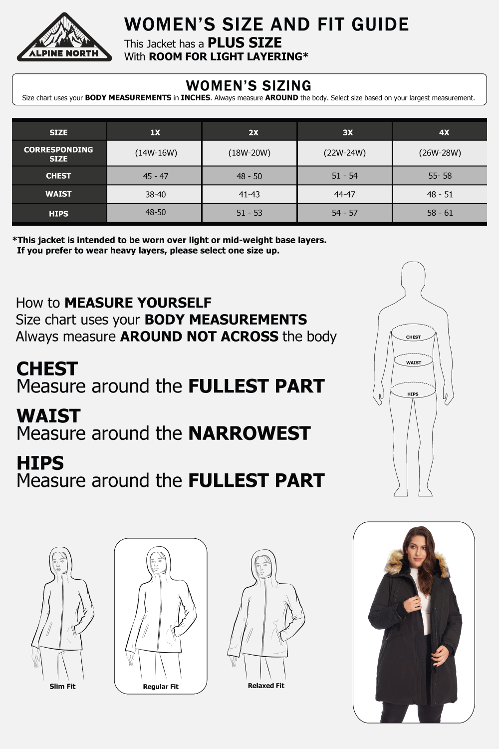 LAURENTIAN PLUS | WOMEN'S VEGAN DOWN (RECYCLED) LONG PARKA, BLACK (PLUS SIZE)