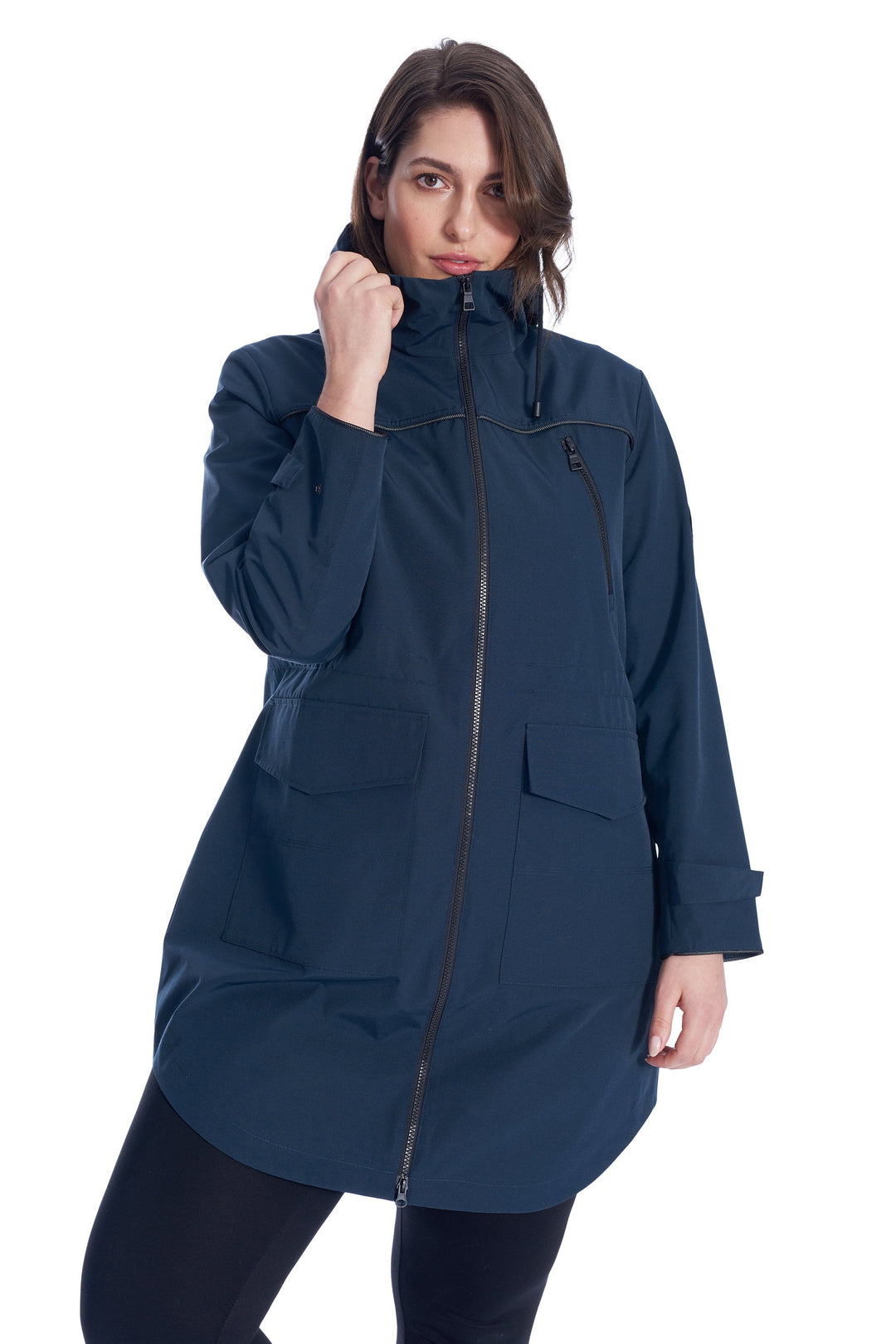 Transparent Raincoat Women's Outdoor Hiking Mountaineering Travel Solid  Color Transparent Fashion Raincoat (Size: M/XL / 2XL) (Color : B, Size : M)  : : Clothing, Shoes & Accessories