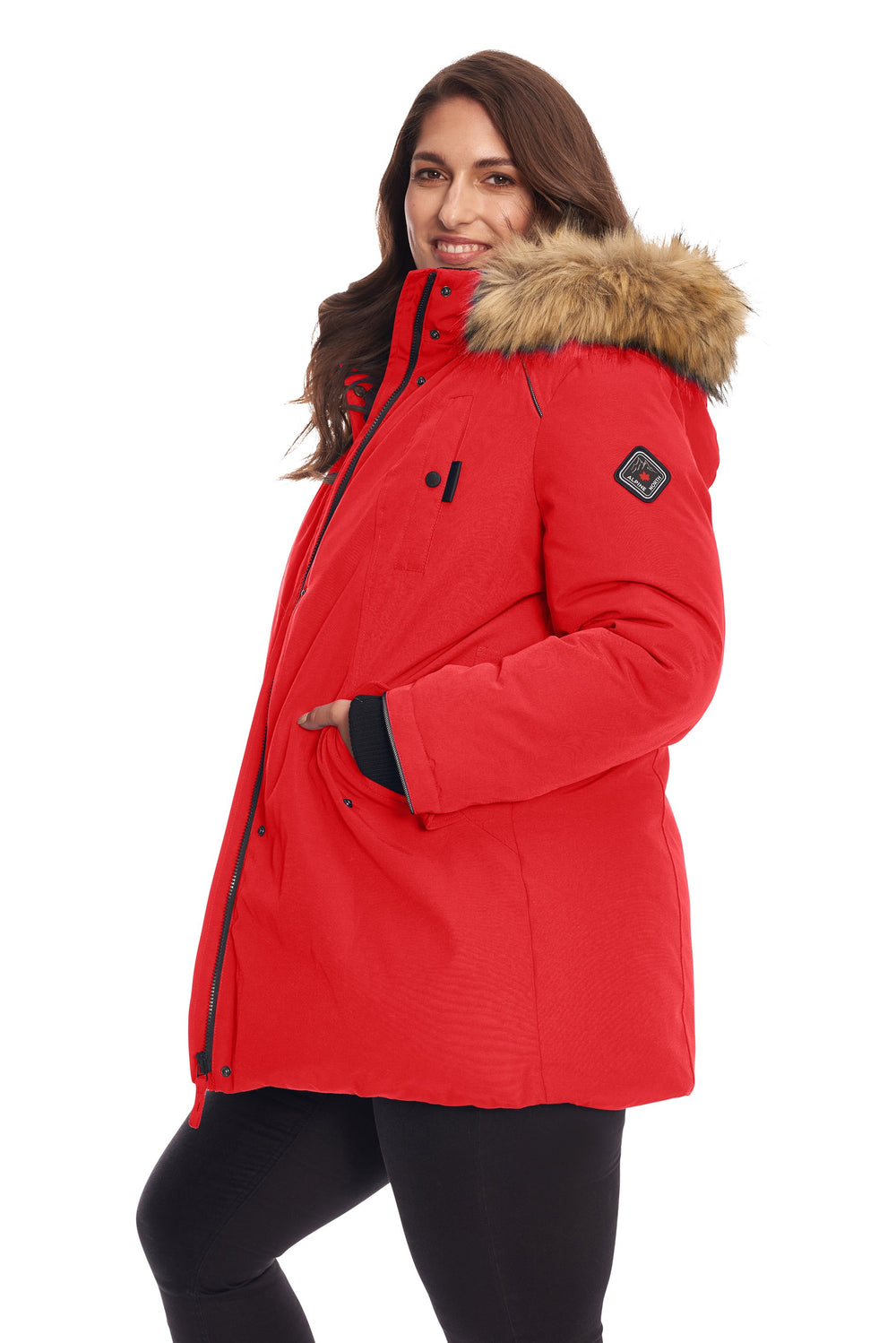 Entyinea Womens Plus Size Puffer Jacket Waterproof Thicken Parka Warm Snow  Jacket with Removable Hood White XS 