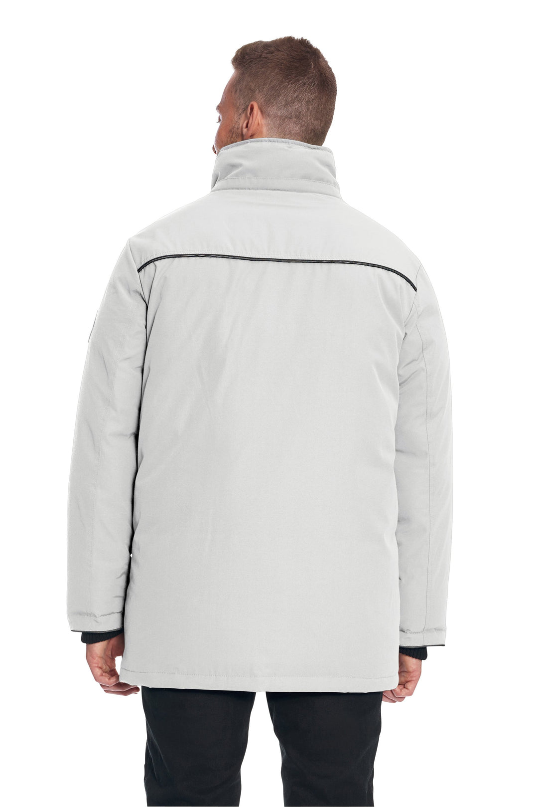 MEN'S VEGAN DOWN PARKA, CEMENT